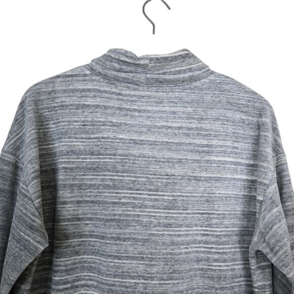 J. Jill Fit Womens S Oversized Grey Cowlneck Velour Top - Picture 4 of 10